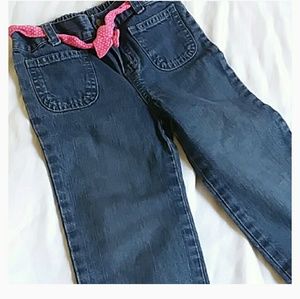 Pink ribbon jeans